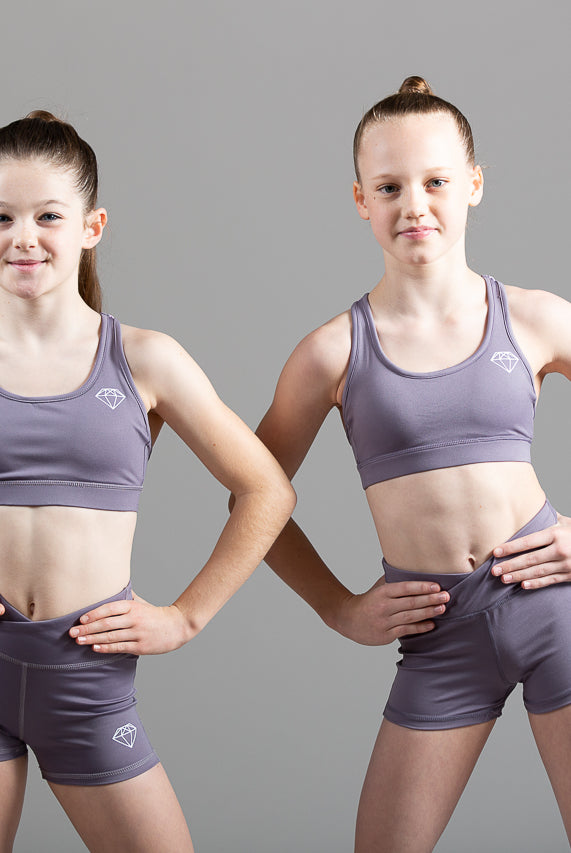 Soft Lilac Sports Crop Top