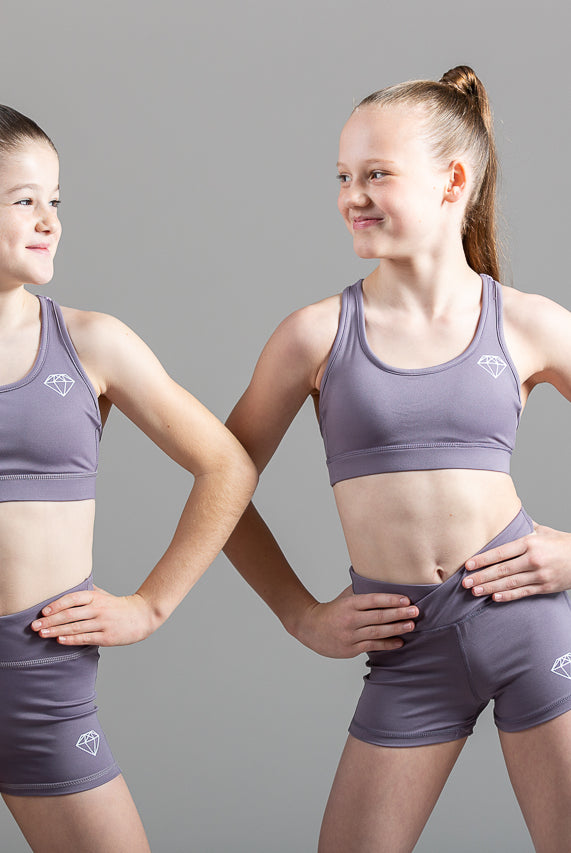 Soft Lilac Sports Crop Top