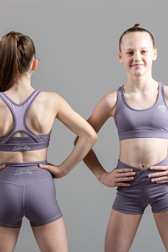 Soft Lilac Sports Crop Top