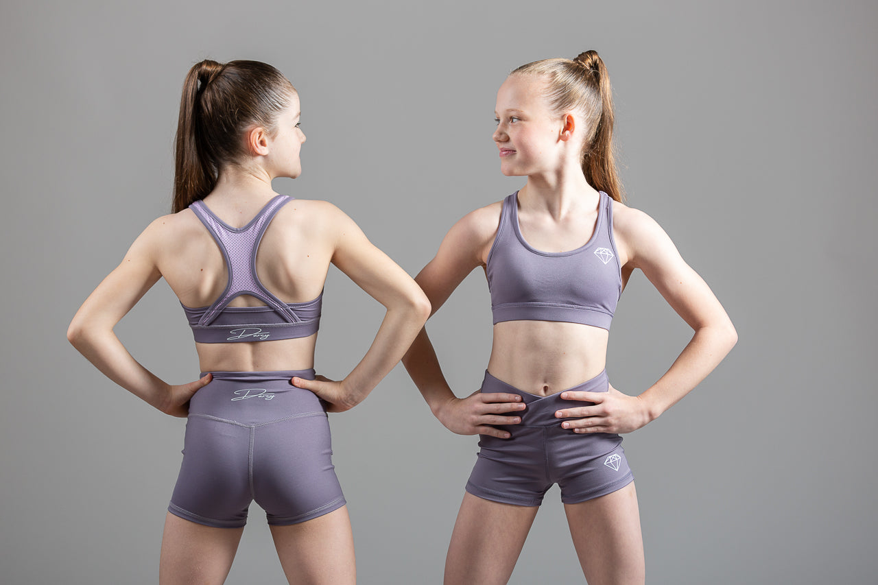 Soft Lilac Sports Crop Top
