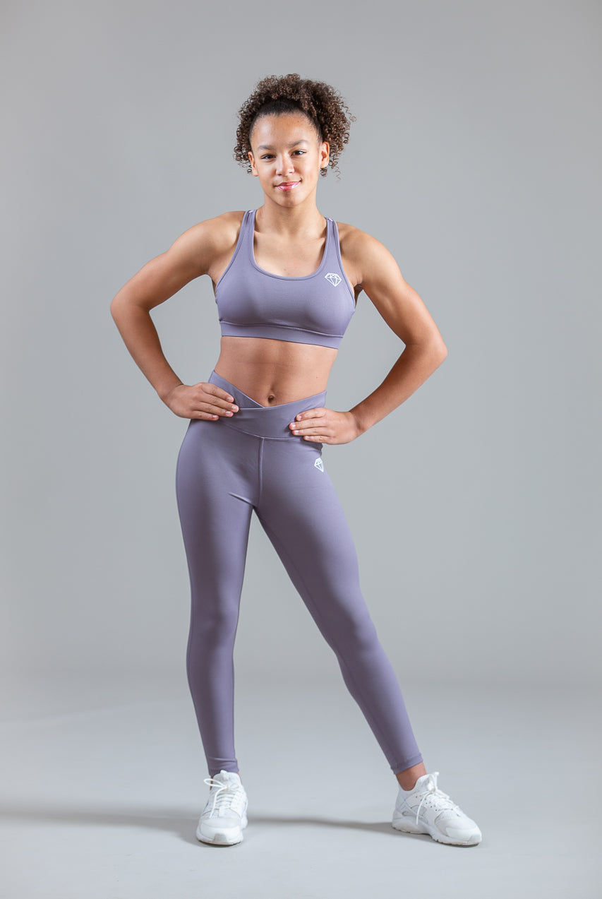 Soft Lilac Sports Crop Top