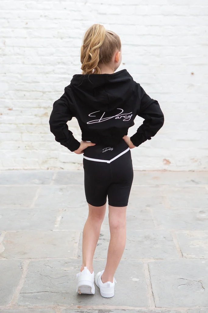 Ebony Black Sports Crop Jacket
