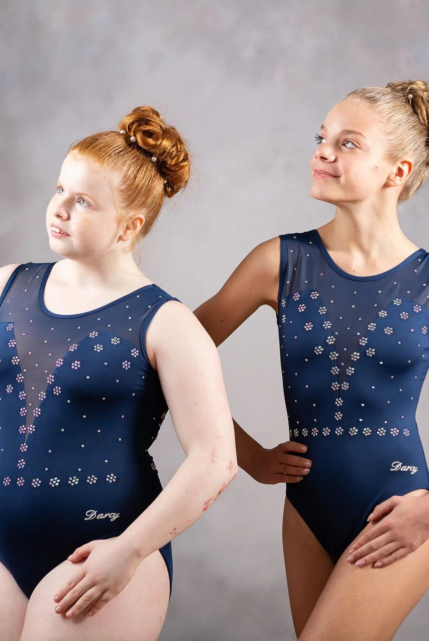 Imperial Blue Short Sleeved Leotard