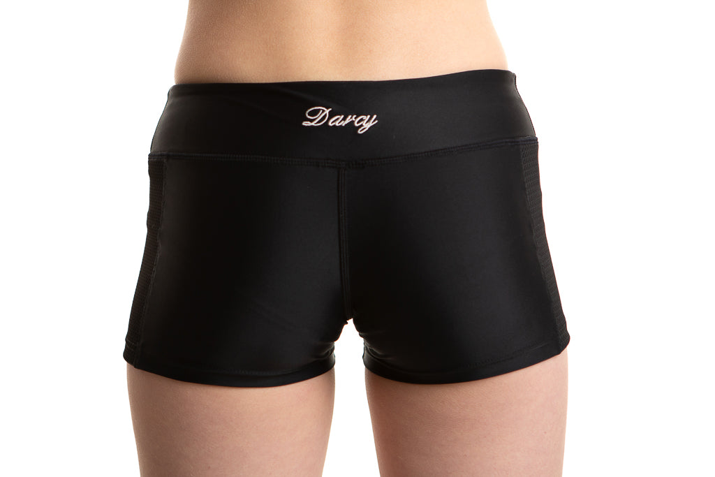Ebony Sports Mesh Shorts - Black