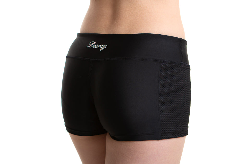 Ebony Sports Mesh Shorts - Black