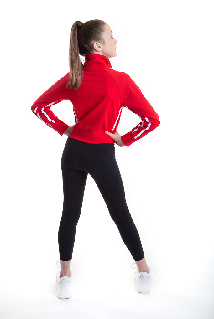 Lycra Tracksuit Jacket - Racing Red