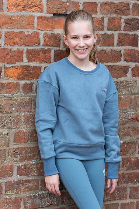 Misty Blue Oversized Sweater