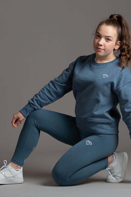 Misty Blue Oversized Sweater