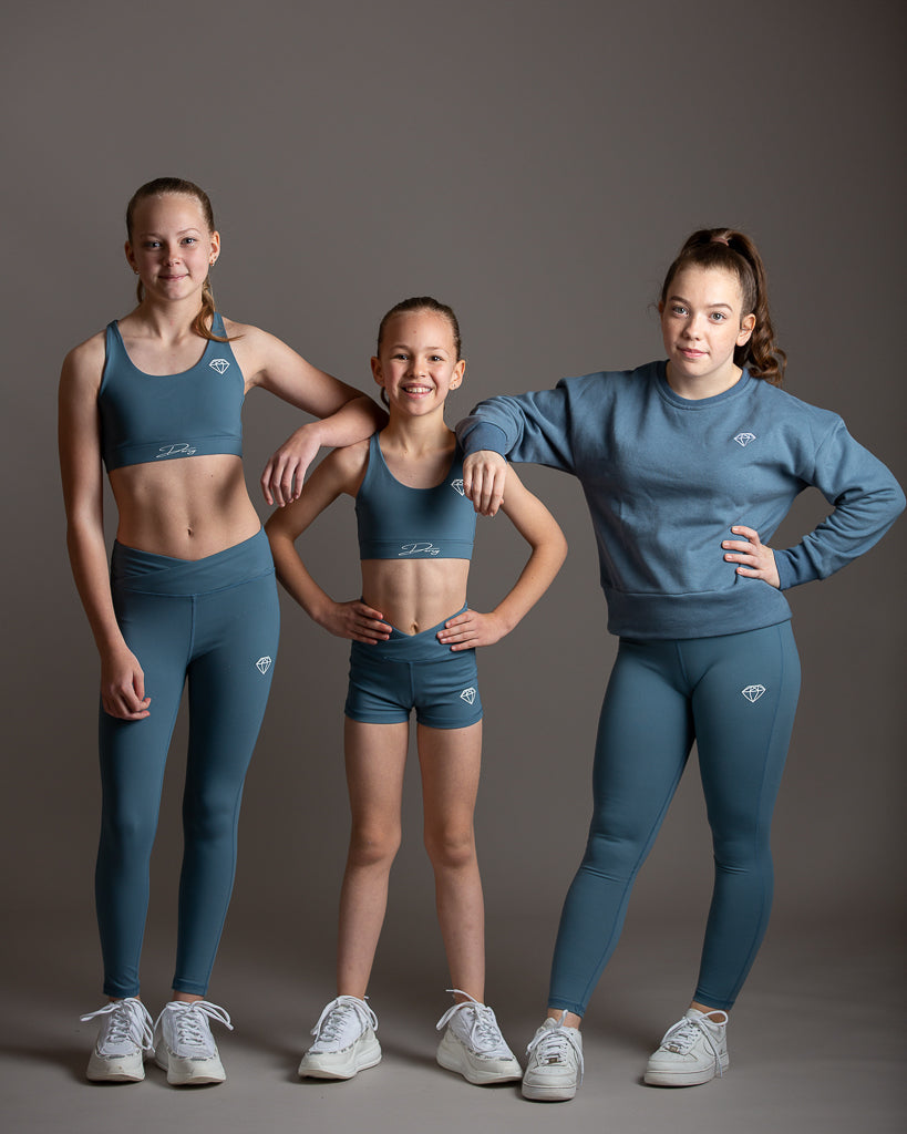 Misty Blue Oversized Sweater