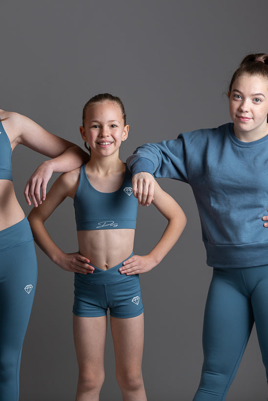 Misty Blue Oversized Sweater