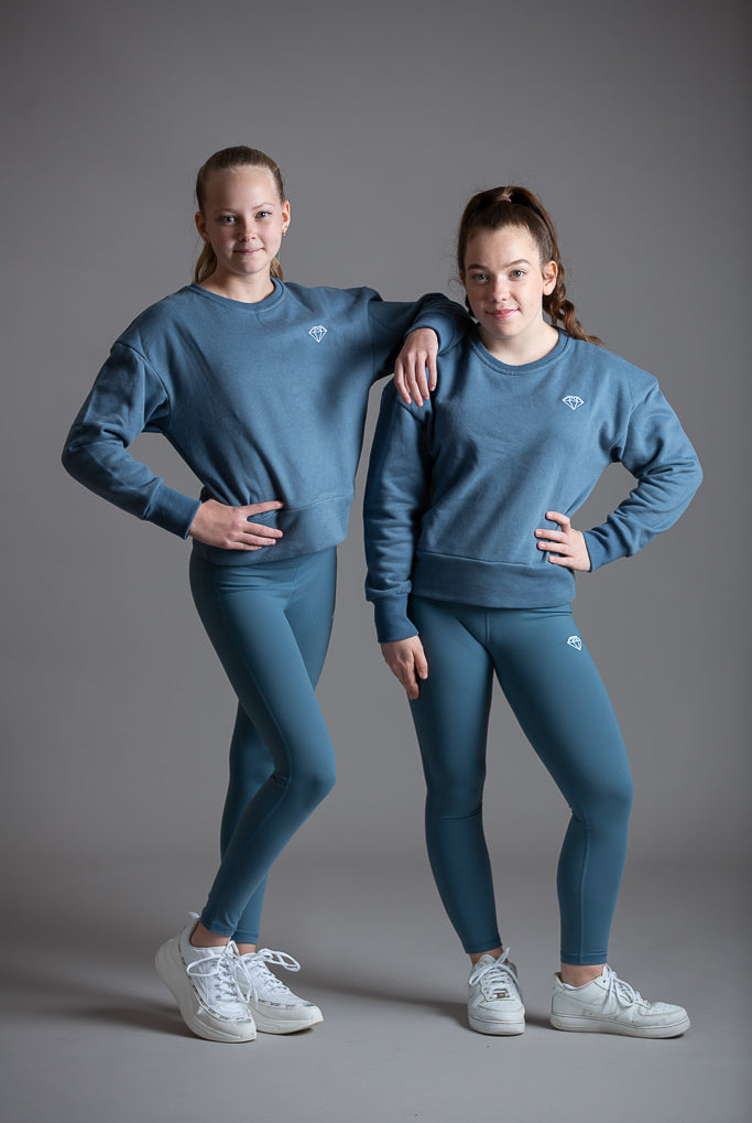 Misty Blue Sports Leggings