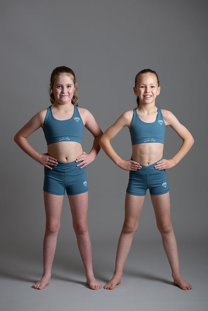 Misty Blue Sports Shorts