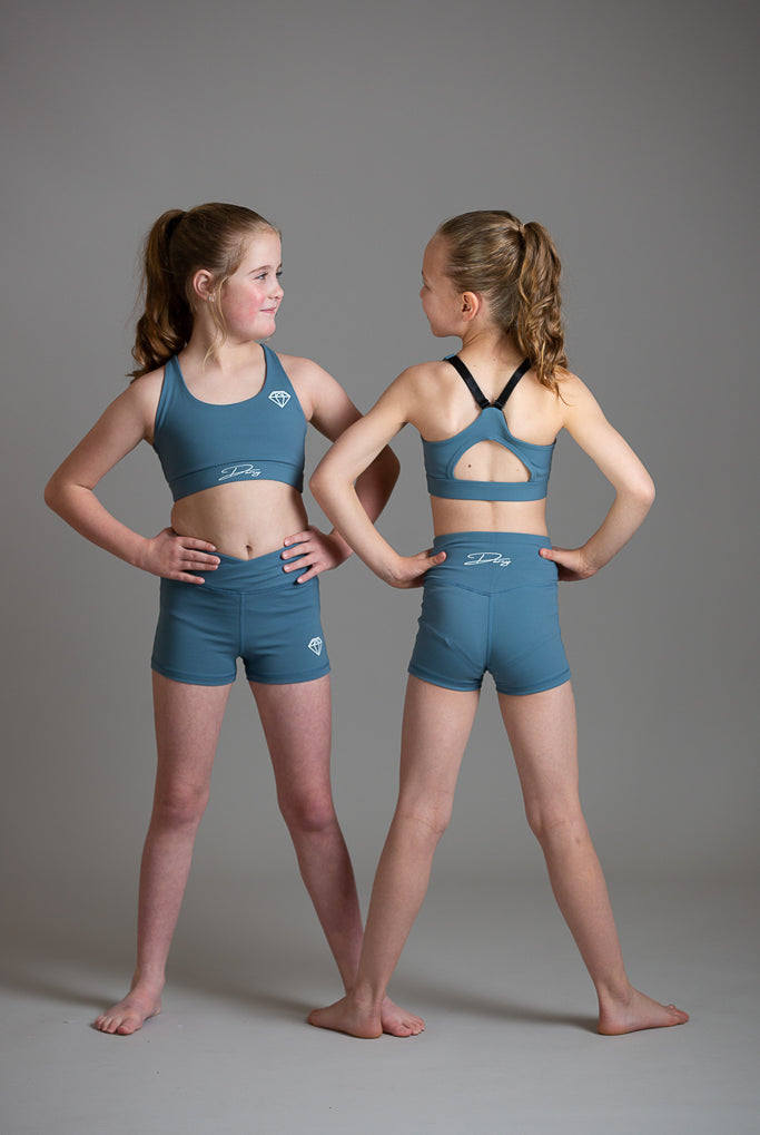 Misty Blue Sports Shorts