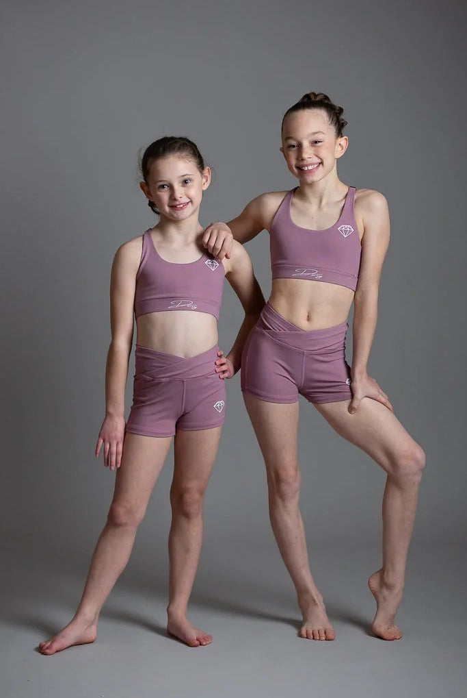 Misty Pink Sports Crop Top