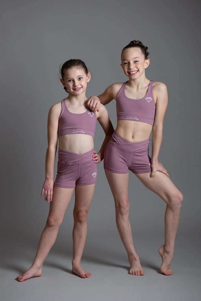 Misty Pink Sports Crop Top