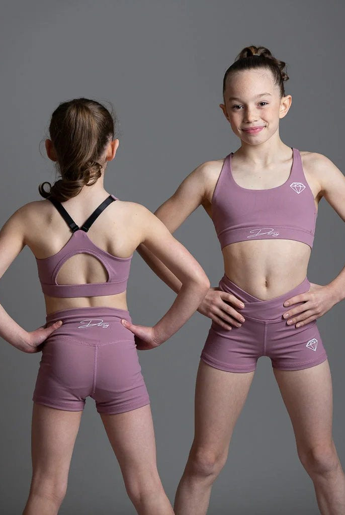 Misty Pink Sports Crop Top