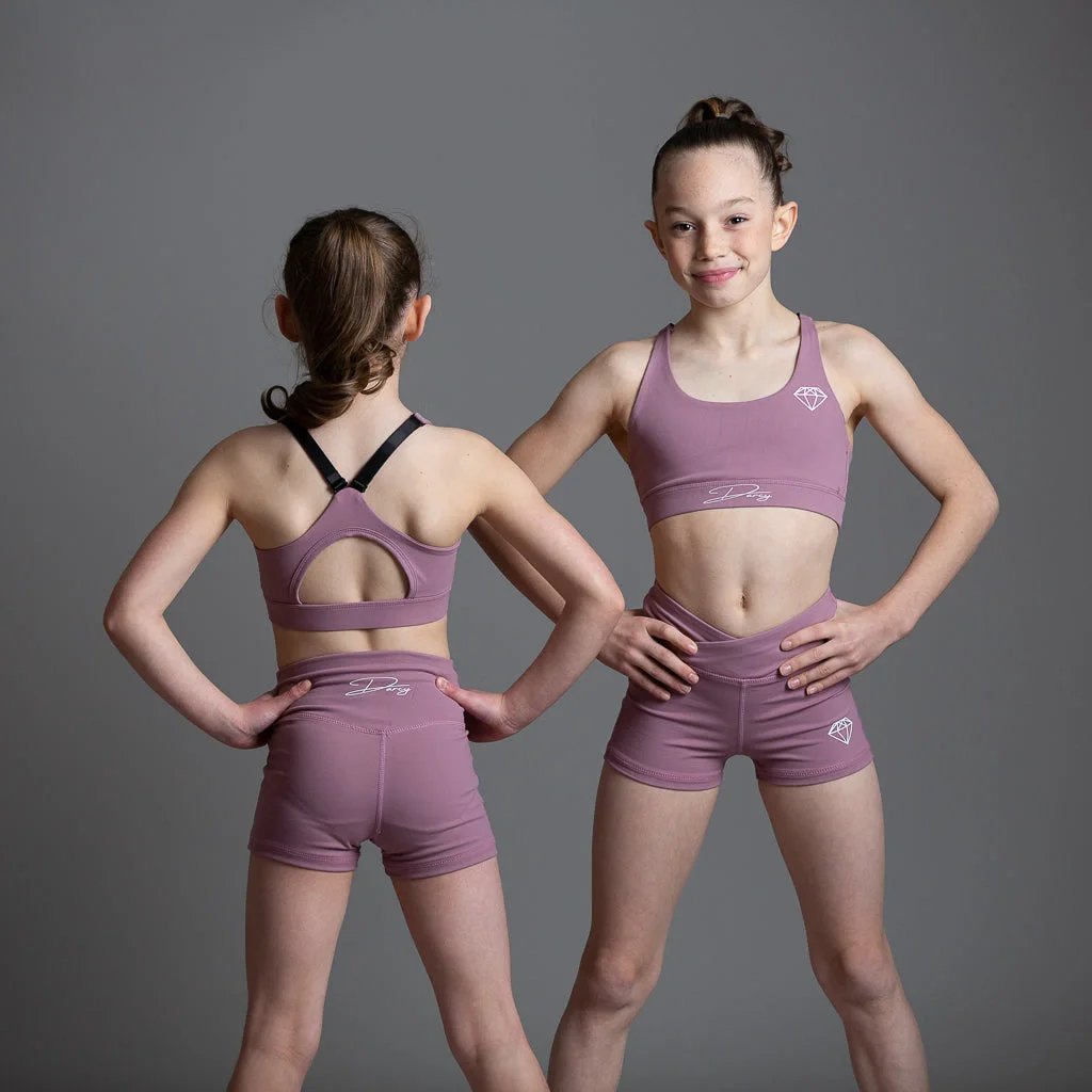 Misty Pink Sports Crop Top