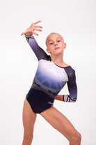 Custom Long Sleeved Leotard - Navy