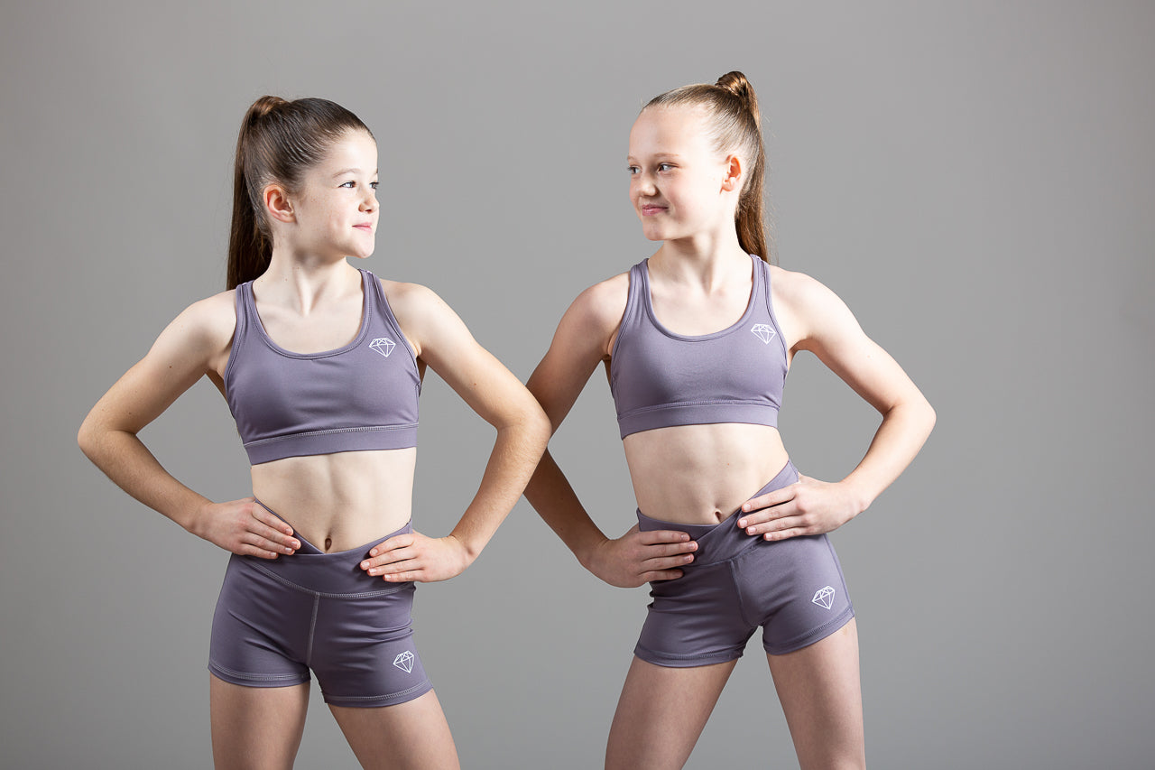 Soft Lilac Sports Crop Top