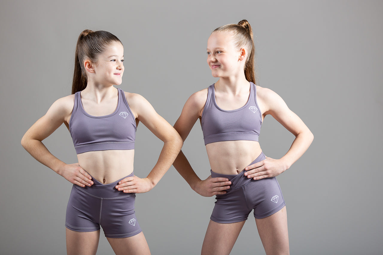 Soft Lilac Sports Crop Top