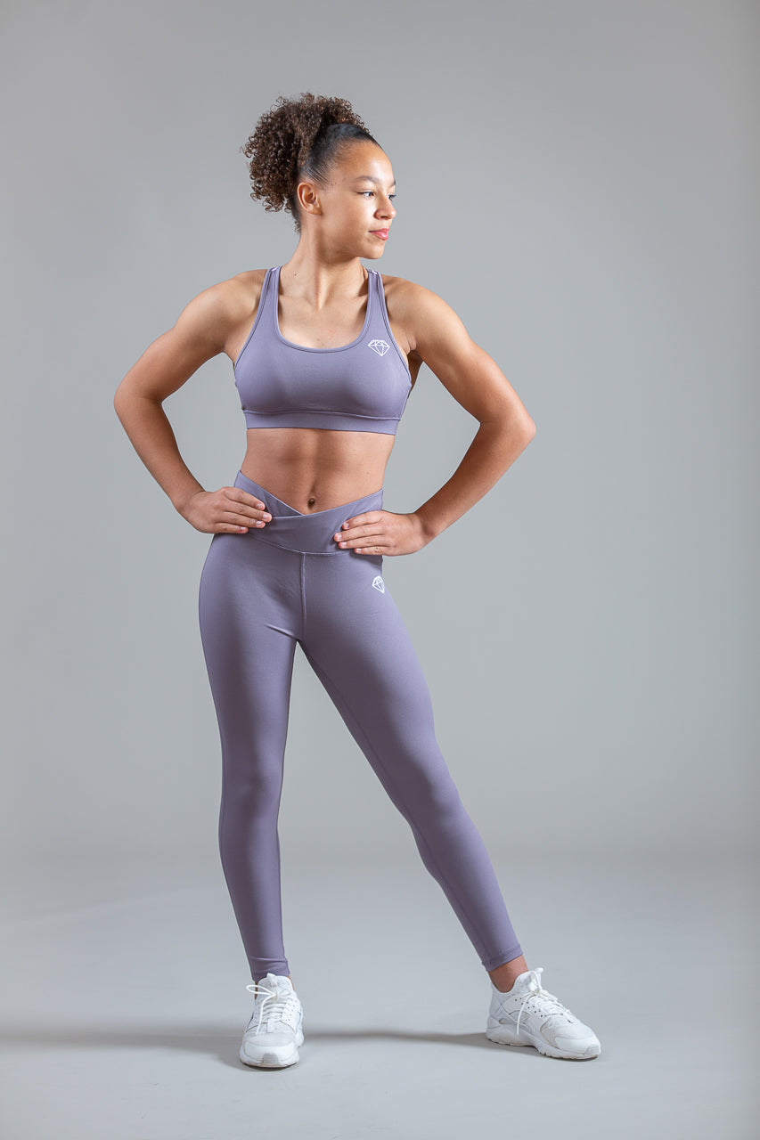 Soft Lilac Sports Crop Top