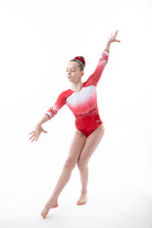 Custom Long Sleeved Leotard - Red