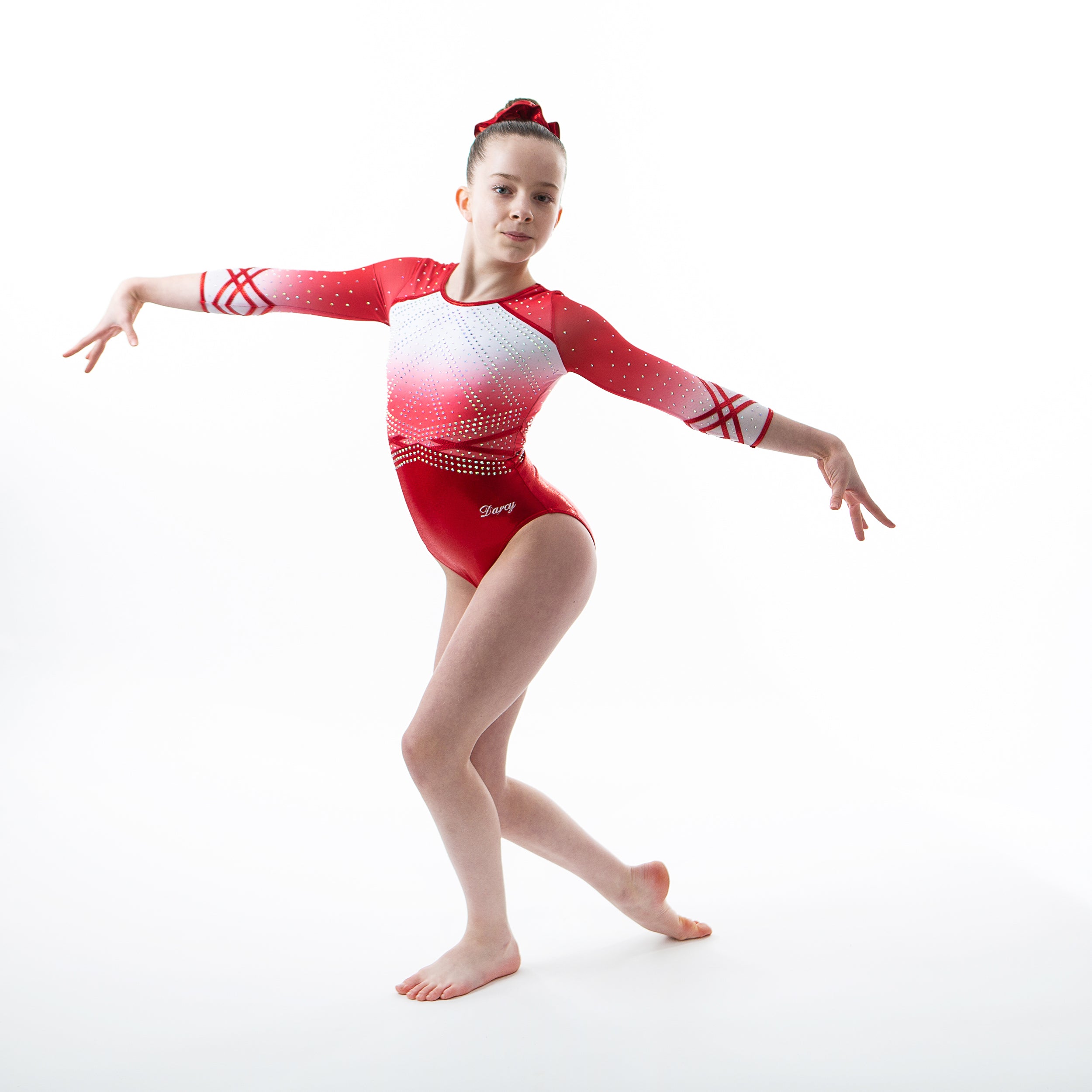 Custom Long Sleeved Leotard - Red