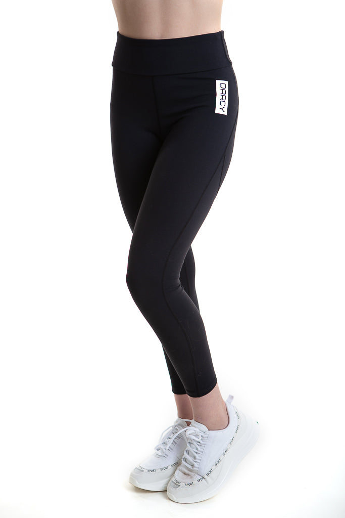 Ebony Black Sports Leggings