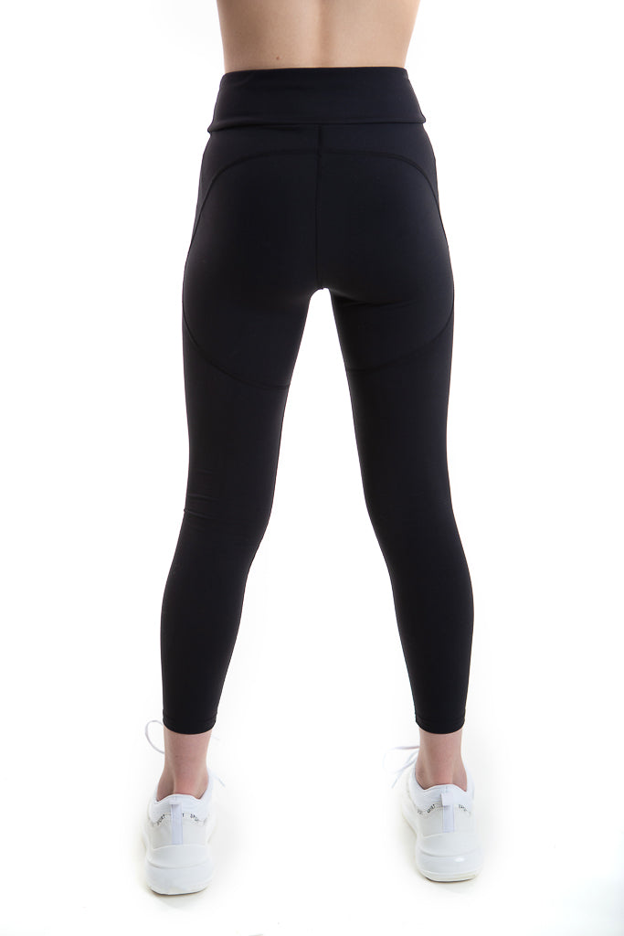 Ebony Black Sports Leggings