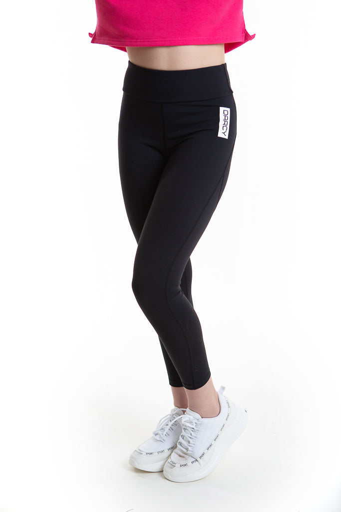 Ebony Black Sports Leggings
