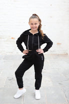 Ebony Black Sports Crop Jacket