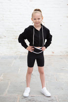 Ebony Black Sports Crop Jacket
