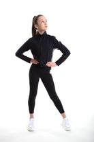 Lycra Tracksuit Jacket - Ebony Black