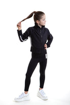 Lycra Tracksuit Jacket - Ebony Black