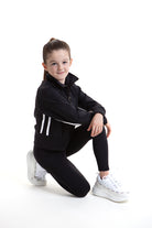 Lycra Tracksuit Jacket - Ebony Black