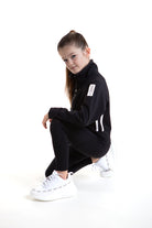 Lycra Tracksuit Jacket - Ebony Black