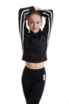 Lycra Tracksuit Jacket - Ebony Black