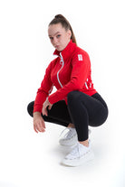 Lycra Tracksuit Jacket - Racing Red