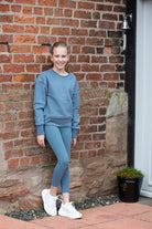 Misty Blue Oversized Sweater