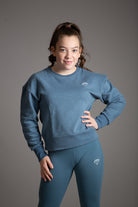 Misty Blue Oversized Sweater