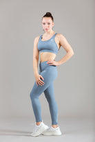 Soft Blue Sports Crop Top
