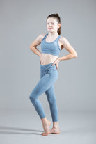 Soft Blue Sports Leggings