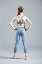 Soft Blue Sports Crop Top