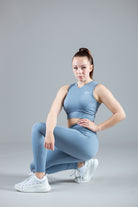Soft Blue Sports Top