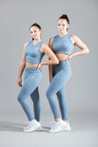 Soft Blue Sports Leggings
